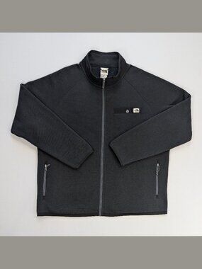 The North Face XXL Full Zip Fleece Jacket Gray Chest Pocket